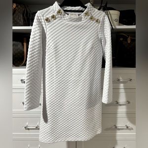 Sail to Sable White Quilted Dress XS